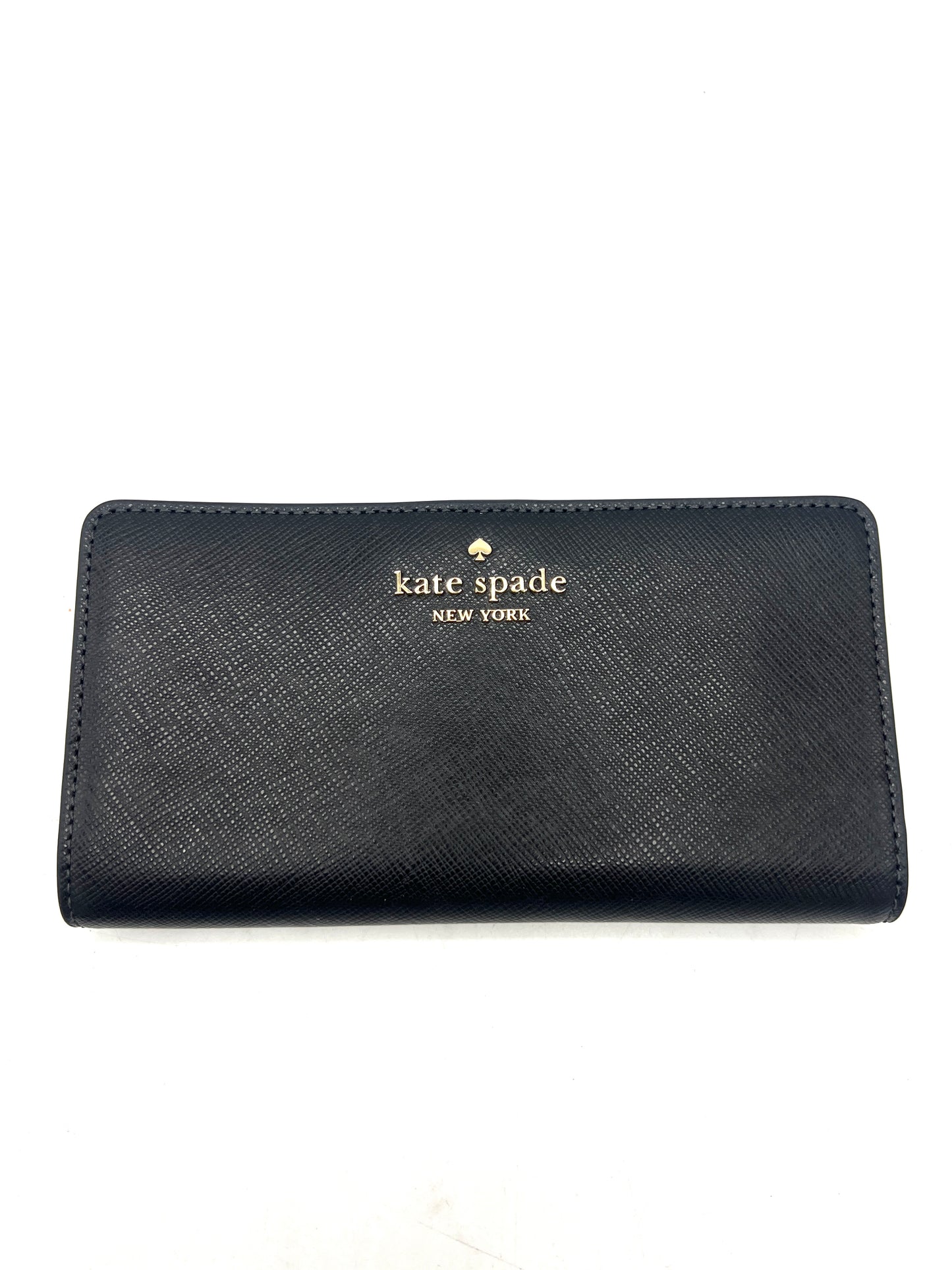 Kate Spade Madison Large Slim Wallet – Black Saffiano Leather