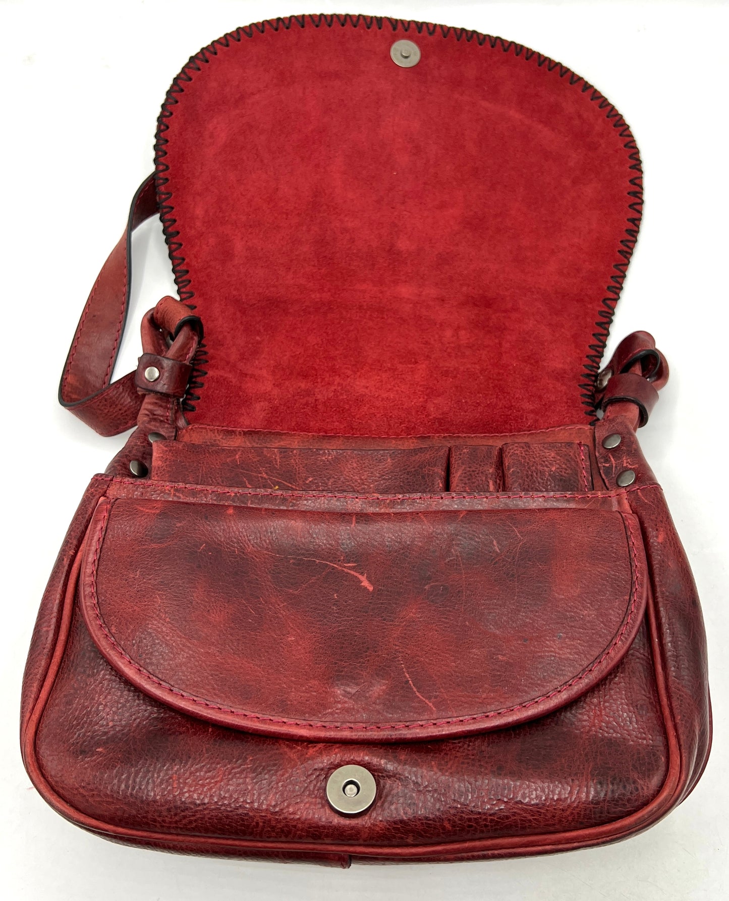 Patricia Nash Distress Leather Medallion Luciana Crossbody
