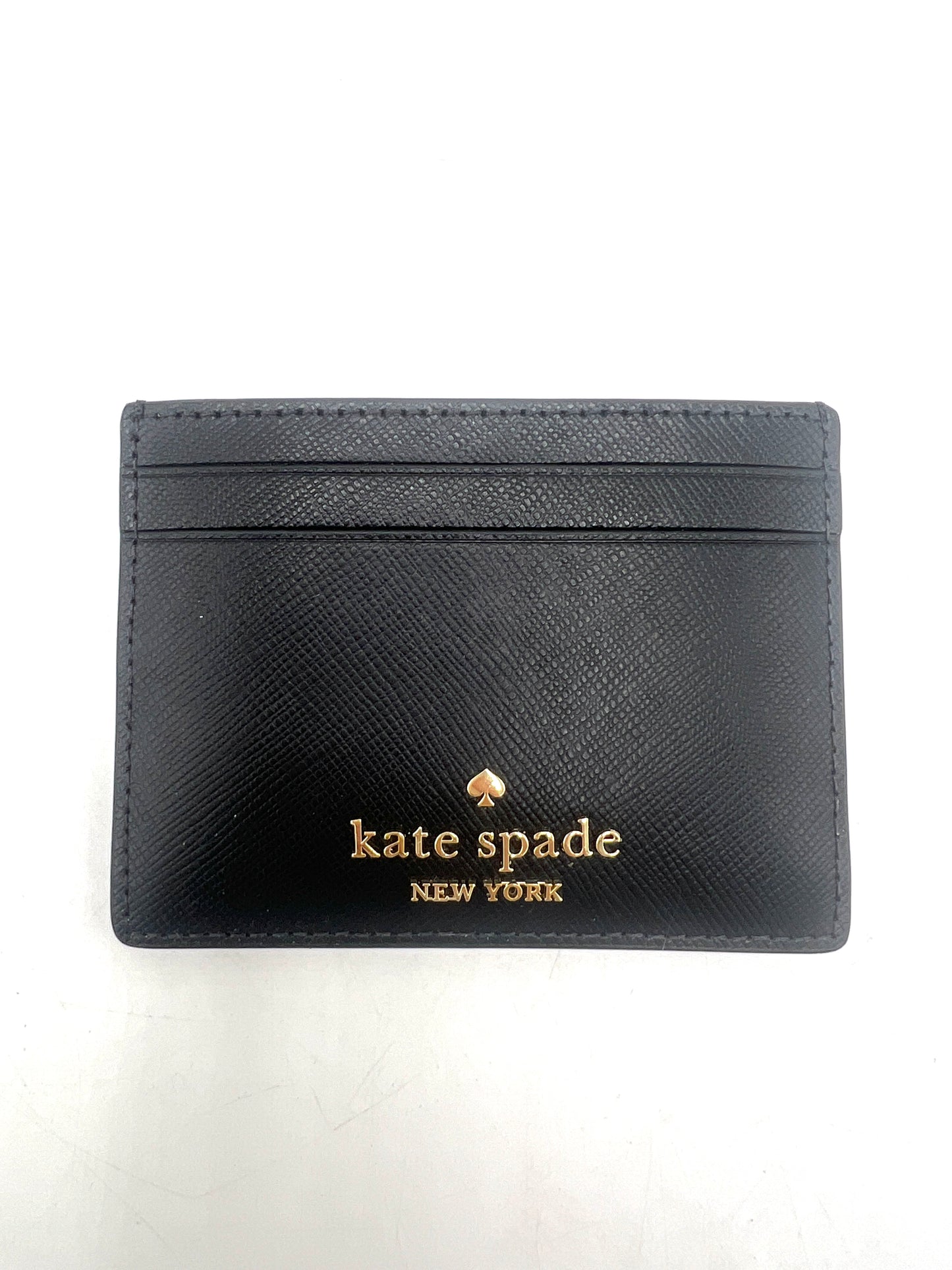 Kate Spade Madison Small Slim Card Holder – Black Saffiano Leather (NWT)