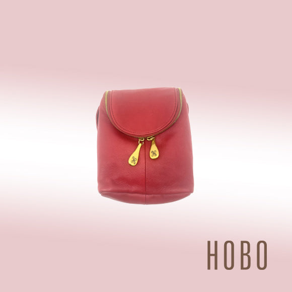 HOBO Fern Crossbody – Red Leather with Brass Hardware
