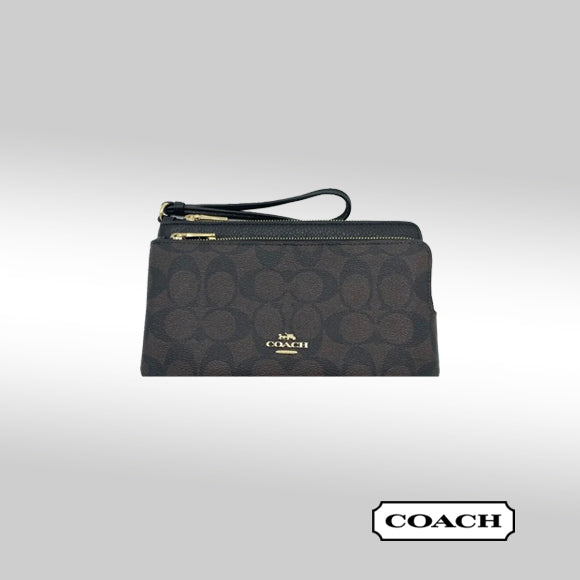 Coach Double Zip Wallet - Signature