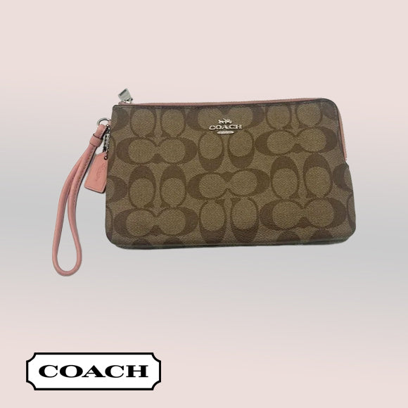 Coach Double Zip Wristlet