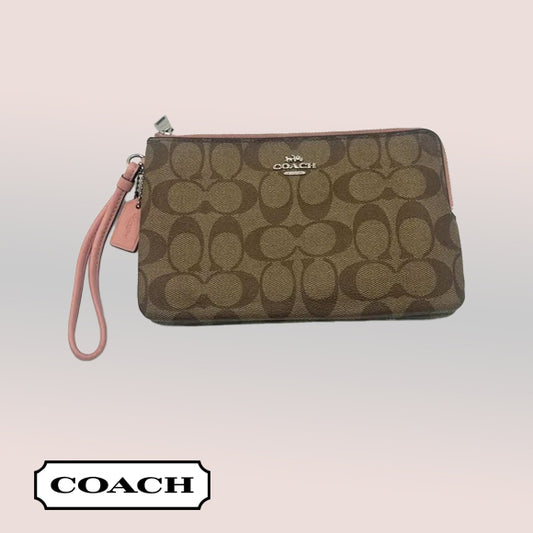 Coach Double Zip Wristlet