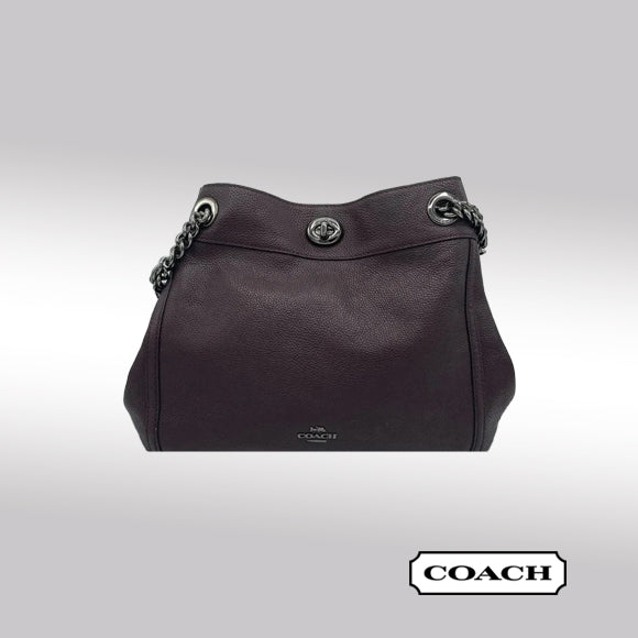 Coach Edie Turnlock Shoulder Bag