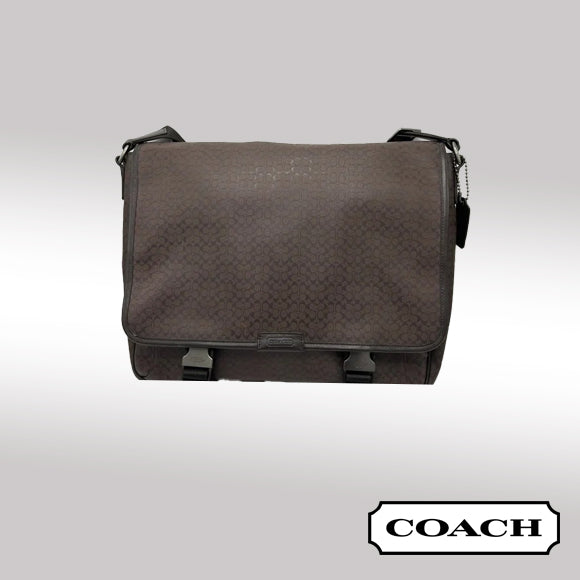 Coach Heritage Signature Embossed PVC Messenger Bag