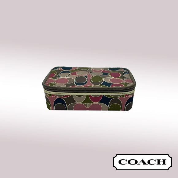 Coach Signature Silk Jewelry Box