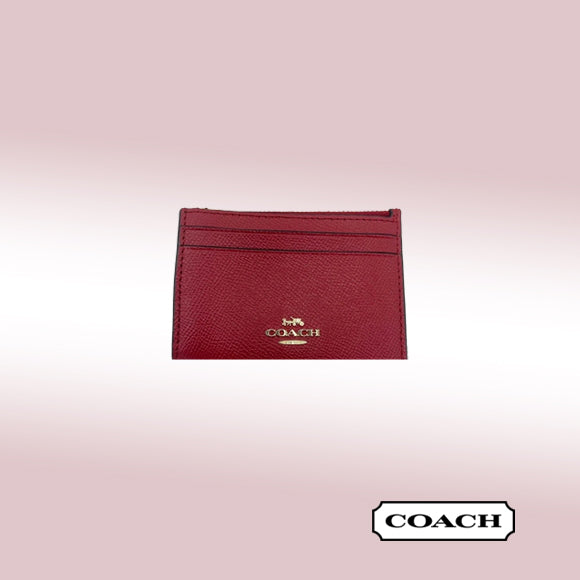 Coach Mini Skinny ID Case - Red