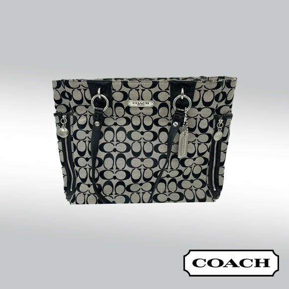 Coach Signature North South Gallery Tote