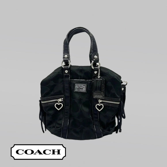 Coach Poppy Monogram Satchel