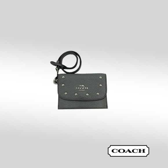 Coach Card Pouch with Rivets