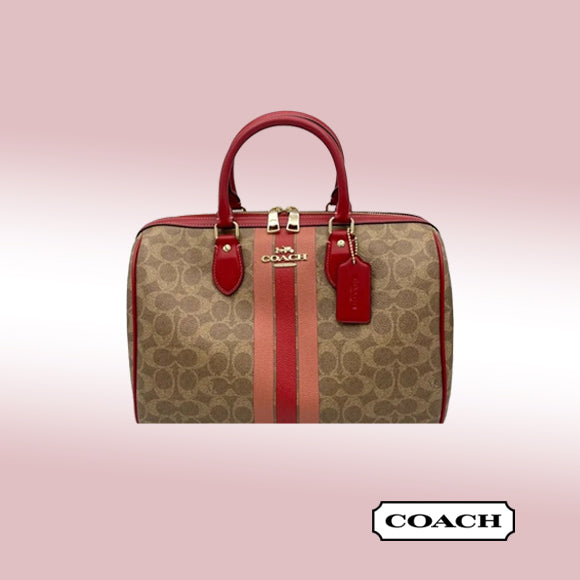 Coach Rowan Large Satchel - Signature Stripe