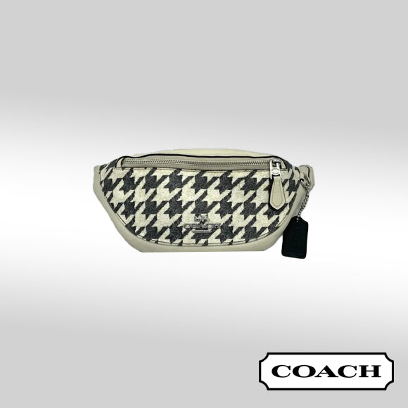 Coach Warren Mini Belt Bag in Houndstooth