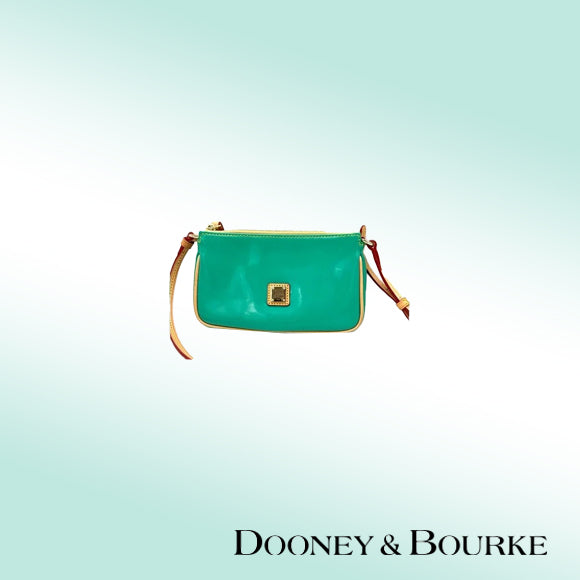 dooney and bourke patent leather backpack Dooney & Bourke Lexi Crossbody – Green Patent Leather – KismetMags