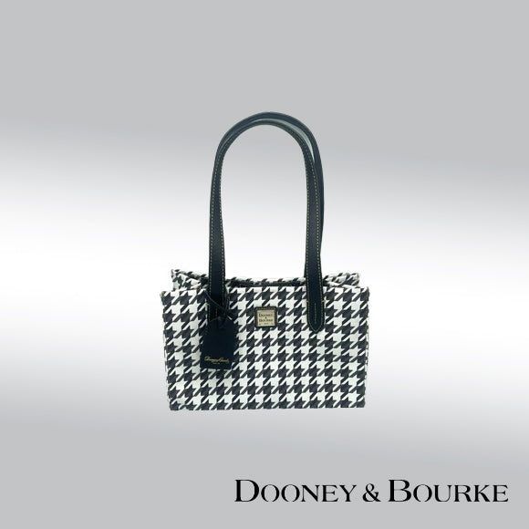 Dooney and Bourke Houndstooth Satchel with Pouch
