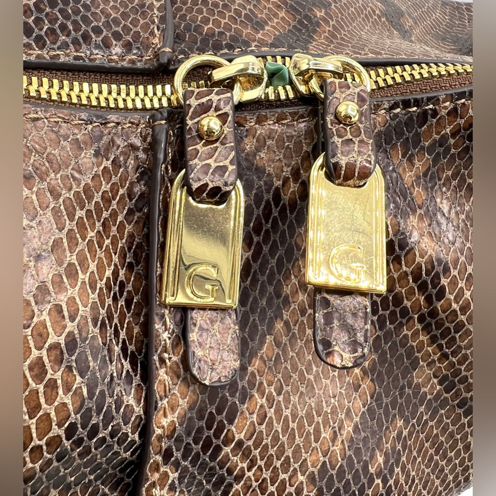 G.I.L.I Milano Python Printed Hobo