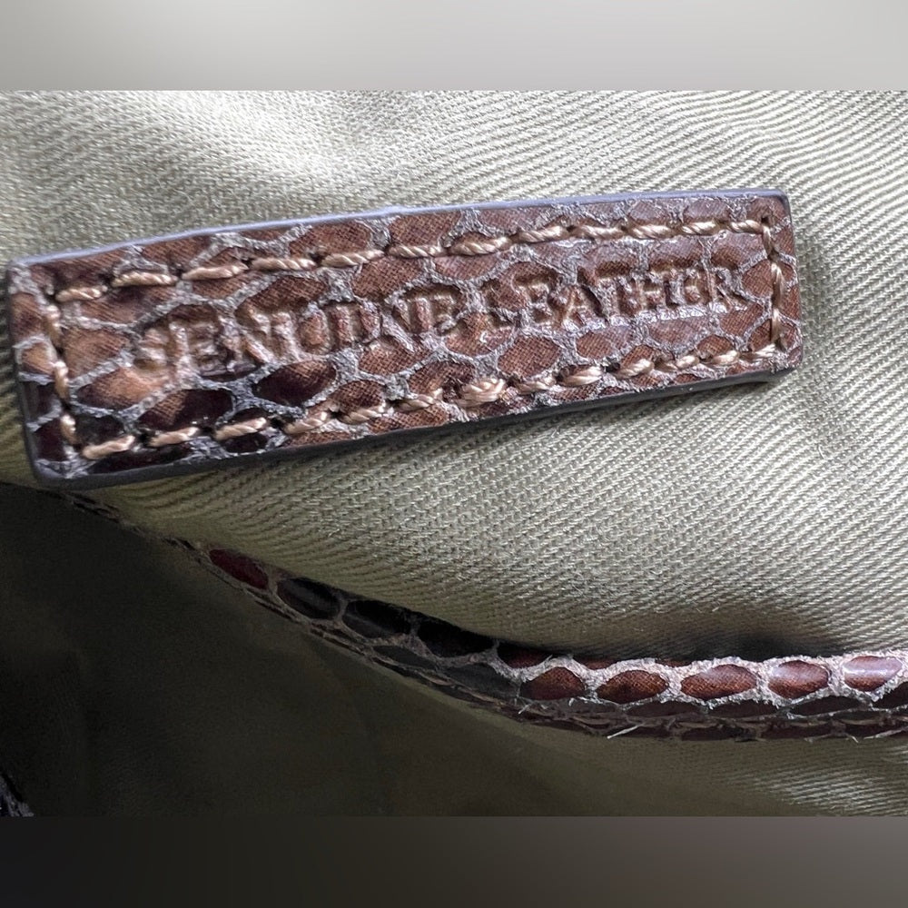G.I.L.I Milano Python Printed Hobo