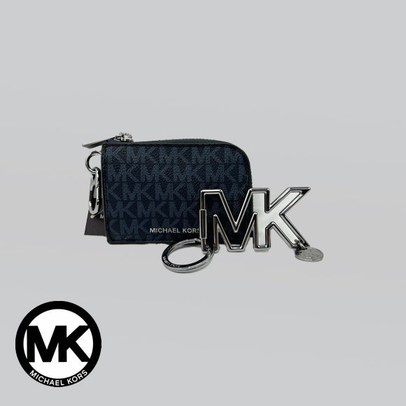 Michael Kors Zip Wallet and Carabiner Gift Set NWT