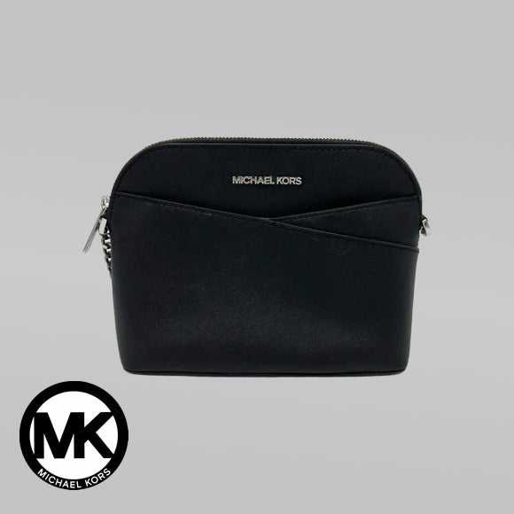 Michael Kors Jet Set Travel Medium Saffiano Leather Dome Crossbody