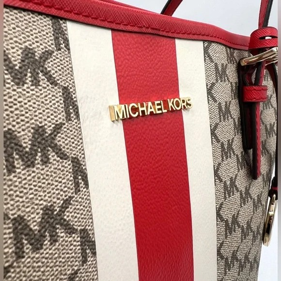Michael Kors Jet Set Center Stripe Tote