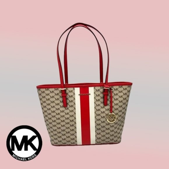 Michael Kors Jet Set Center Stripe Tote