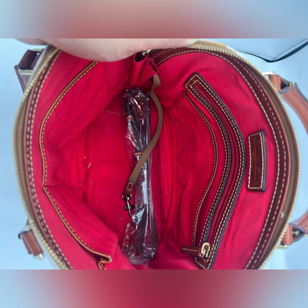 Dooney & Bourke Pink Lizard Embossed Zip Zip Satchel