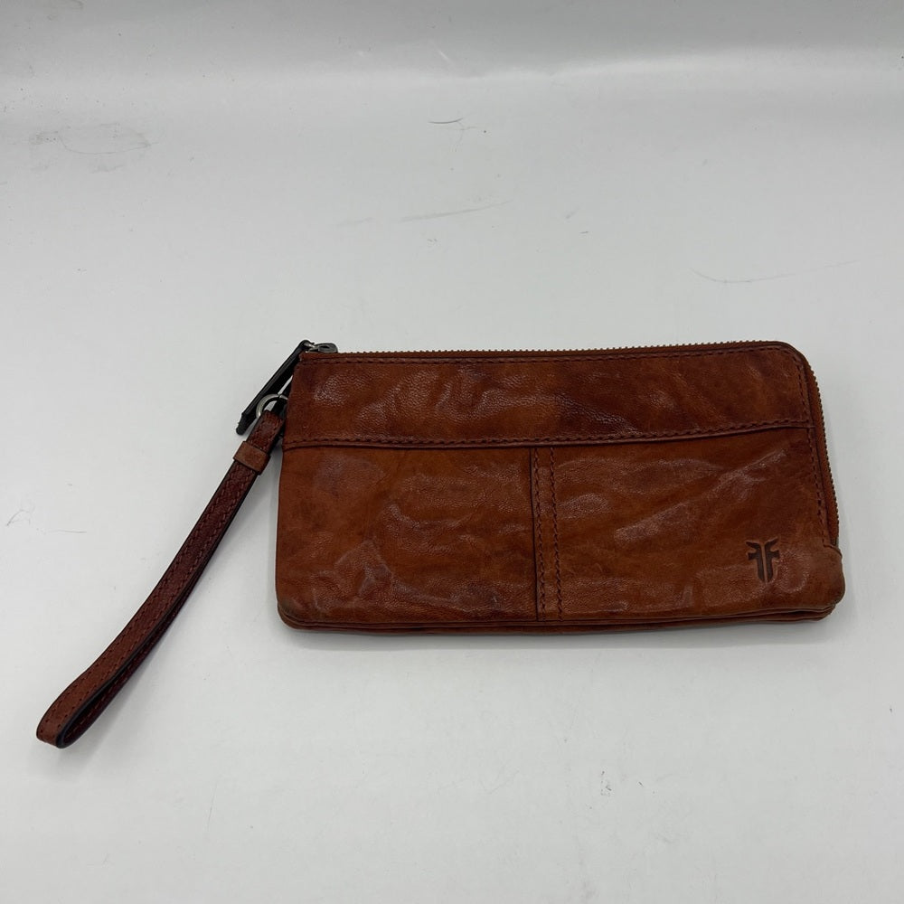 Frye Veronica Double Zipper Pouch Wristlet