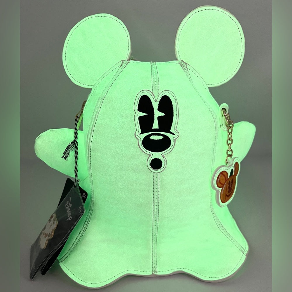Loungefly Glow Ghost Mickey Crossbody