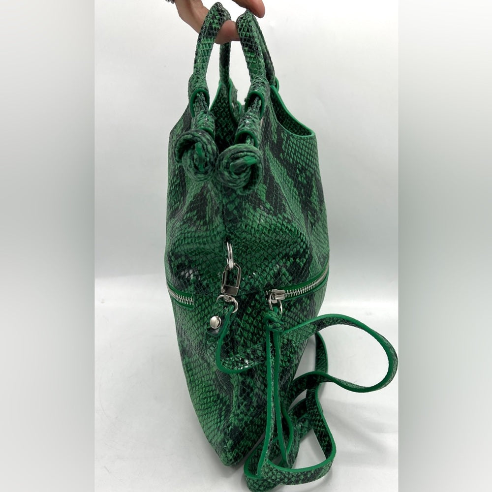Pietro Alessandro Snakeskin Leather Crossbody