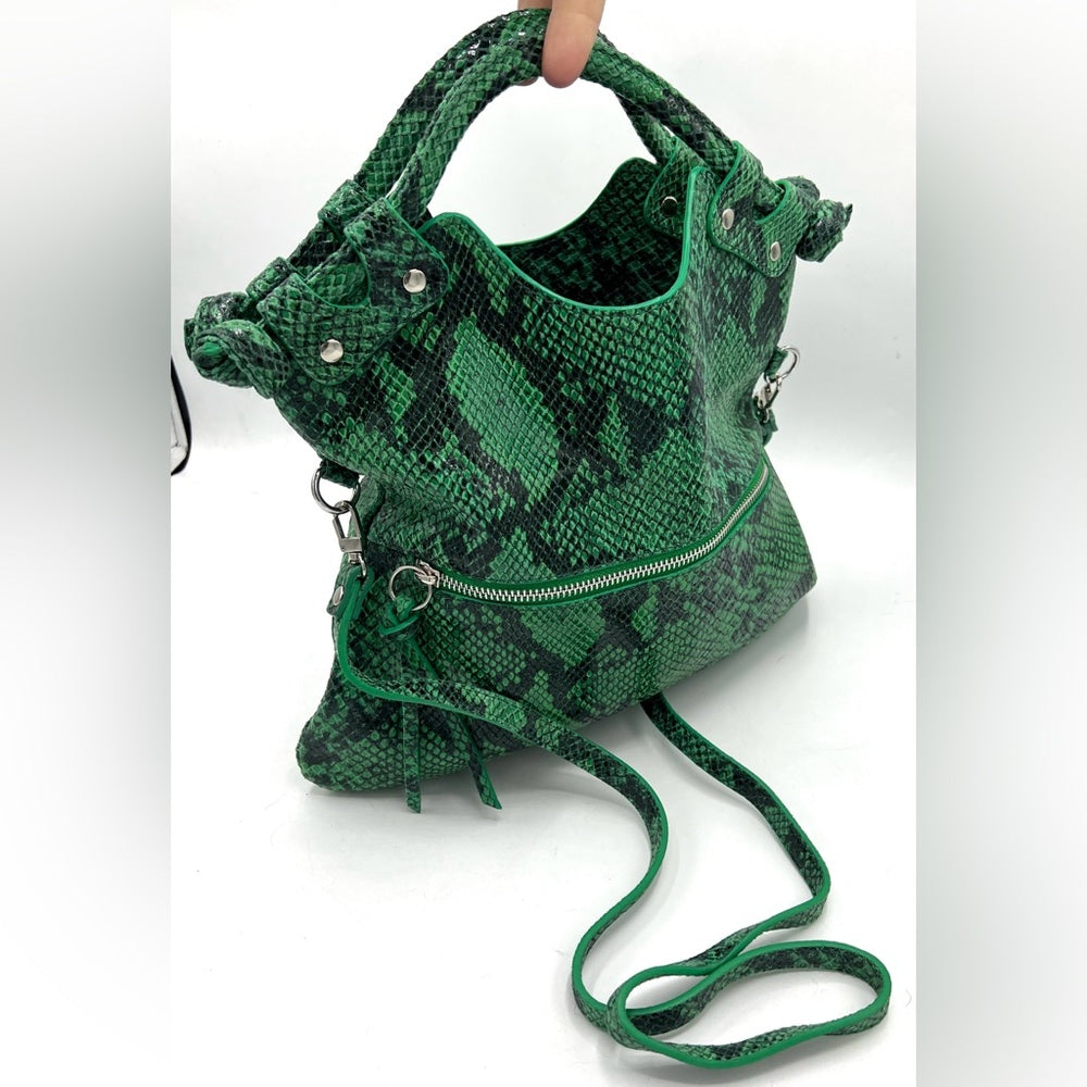 Pietro Alessandro Snakeskin Leather Crossbody