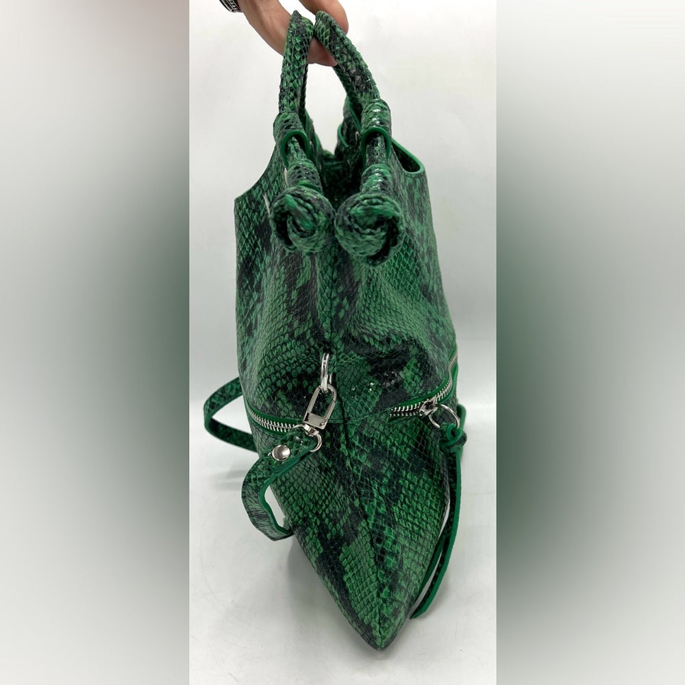 Pietro Alessandro Snakeskin Leather Crossbody
