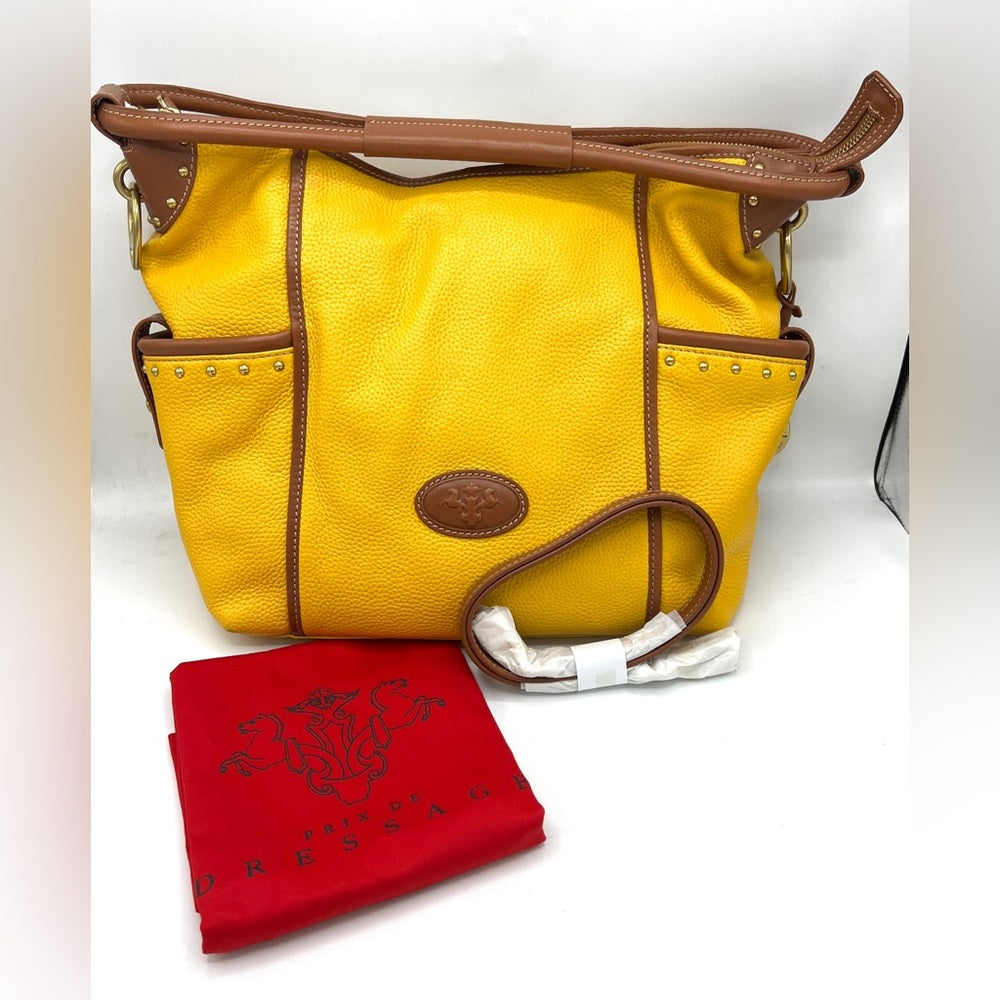 Prix De Dressage Leather Shoulder Bag
