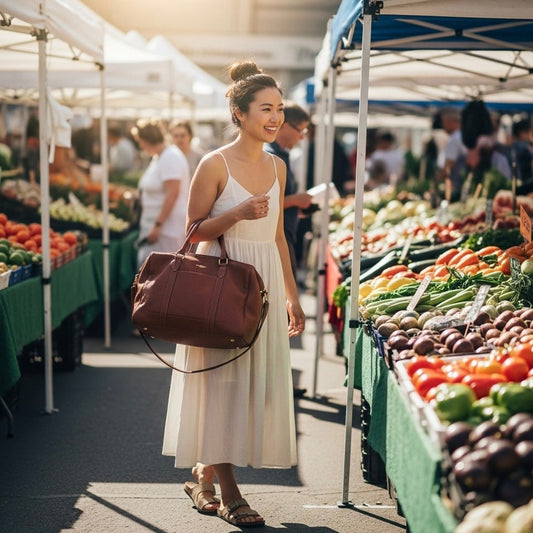 🌞 Weekend Vibes: Styling Your Bag for Farmer’s Markets, Brunch, and Beyond