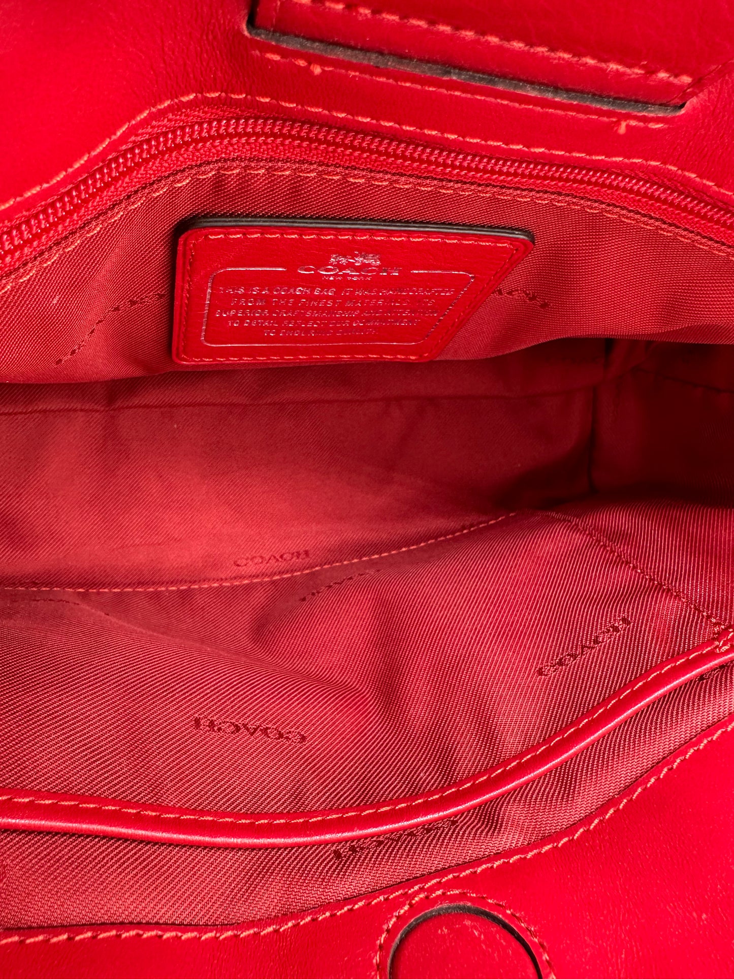 Coach Stanton Carryall 26 – Signature Canvas with Red Leather Trim