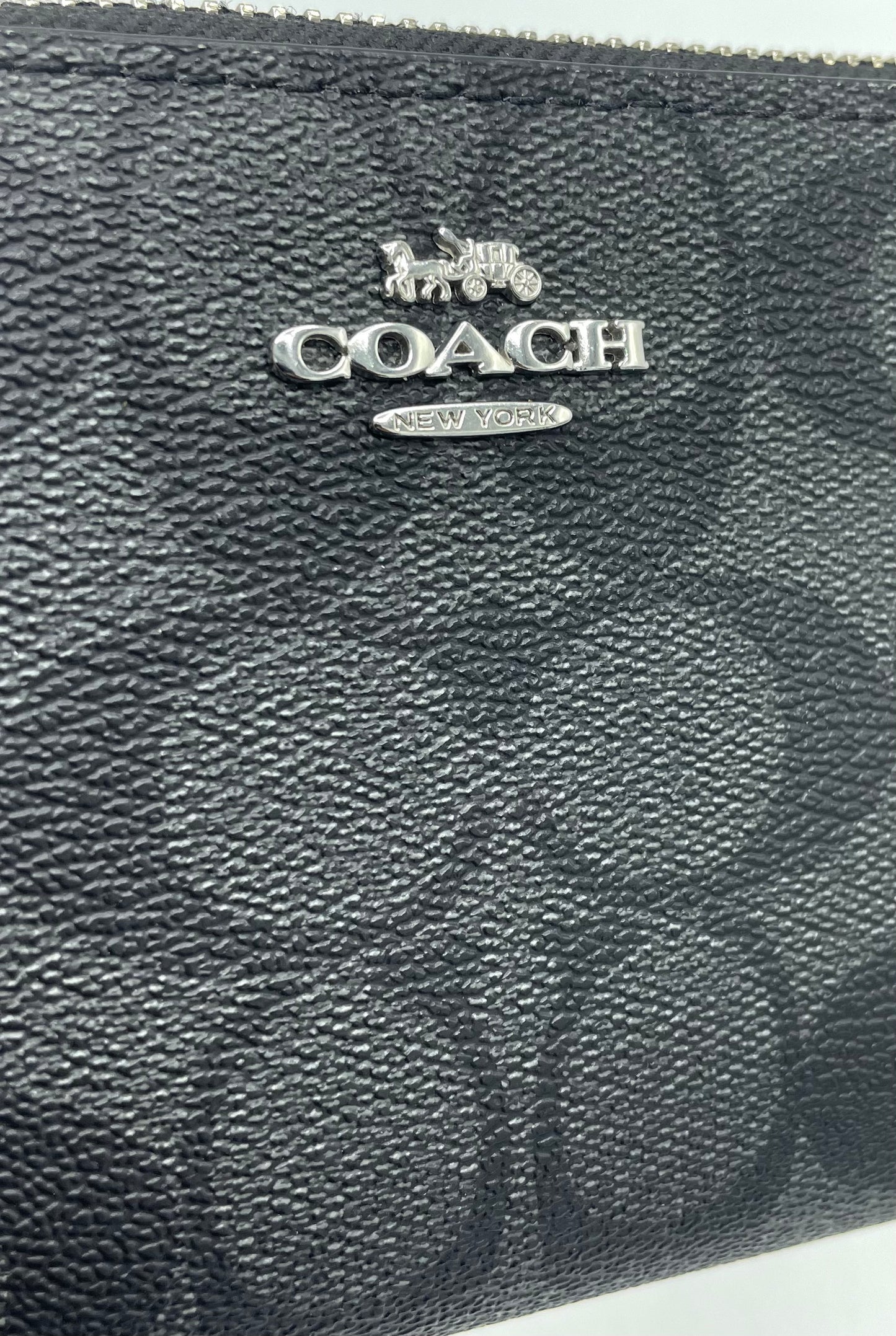 Coach Long Zip Around Wallet - Signature Jacquard