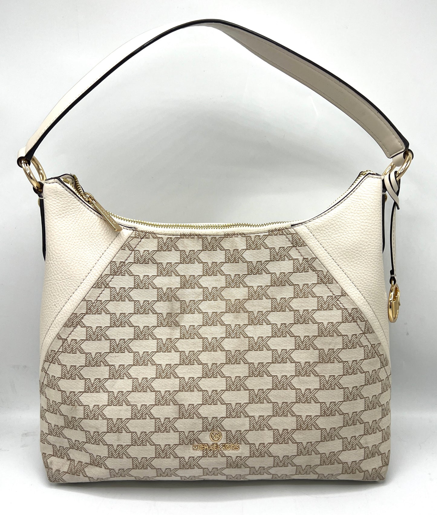 Michael Kors Aria Large Signature Logo Jacquard Shoulder Bag *Clearance Rack*