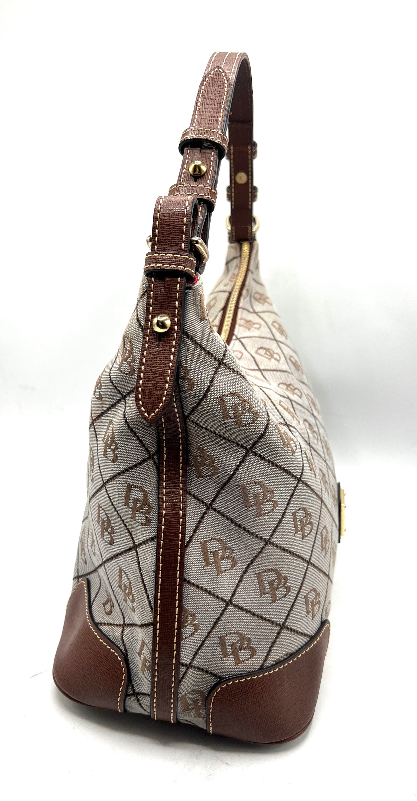 Dooney & Bourke Large Erica Shoulder Bag – Signature Canvas Monogram
