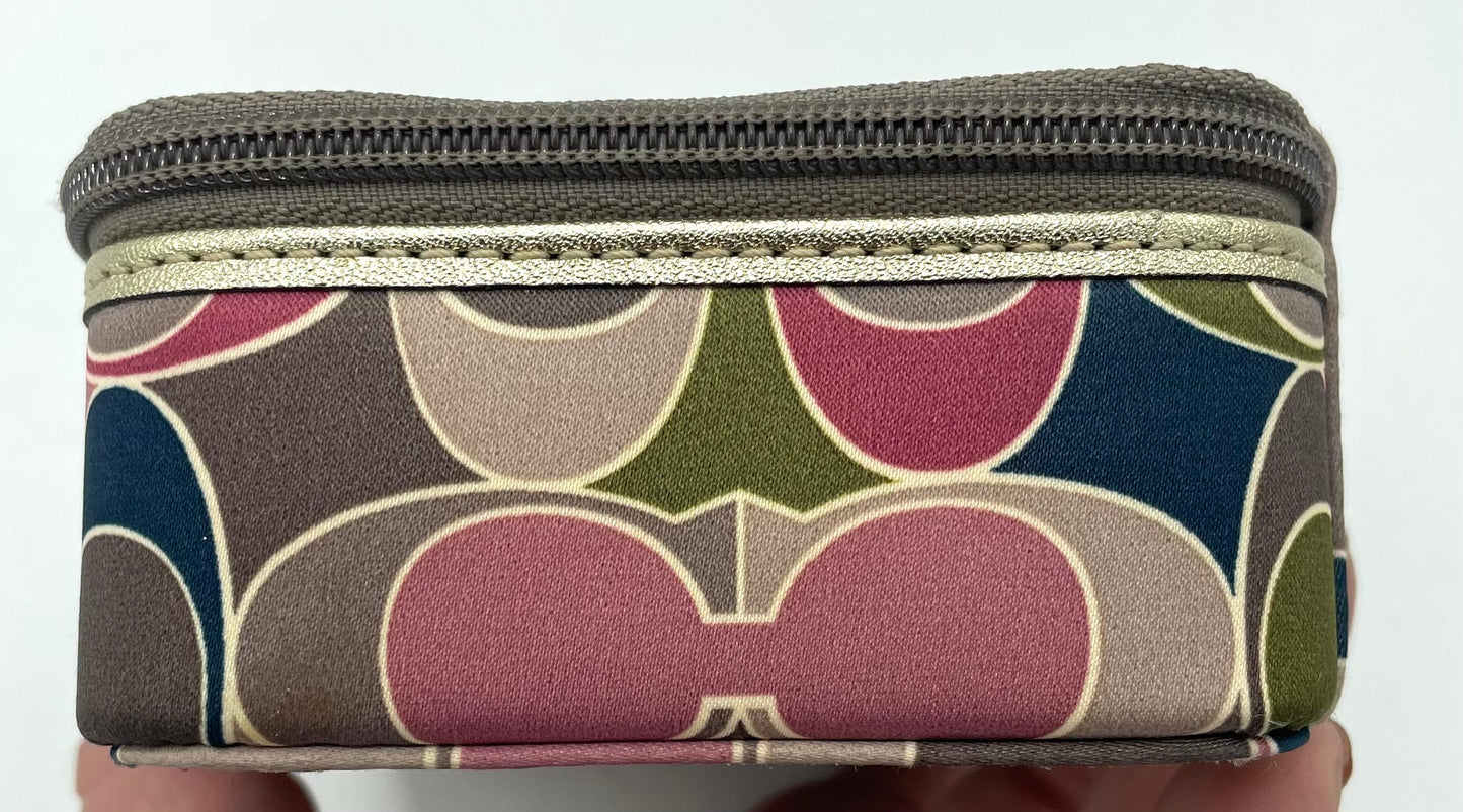 Coach Signature Silk Jewelry Box