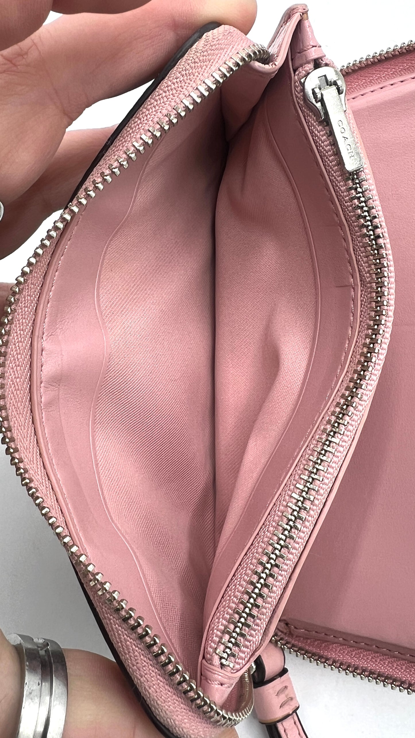 Coach Signature Zip Around Wallet