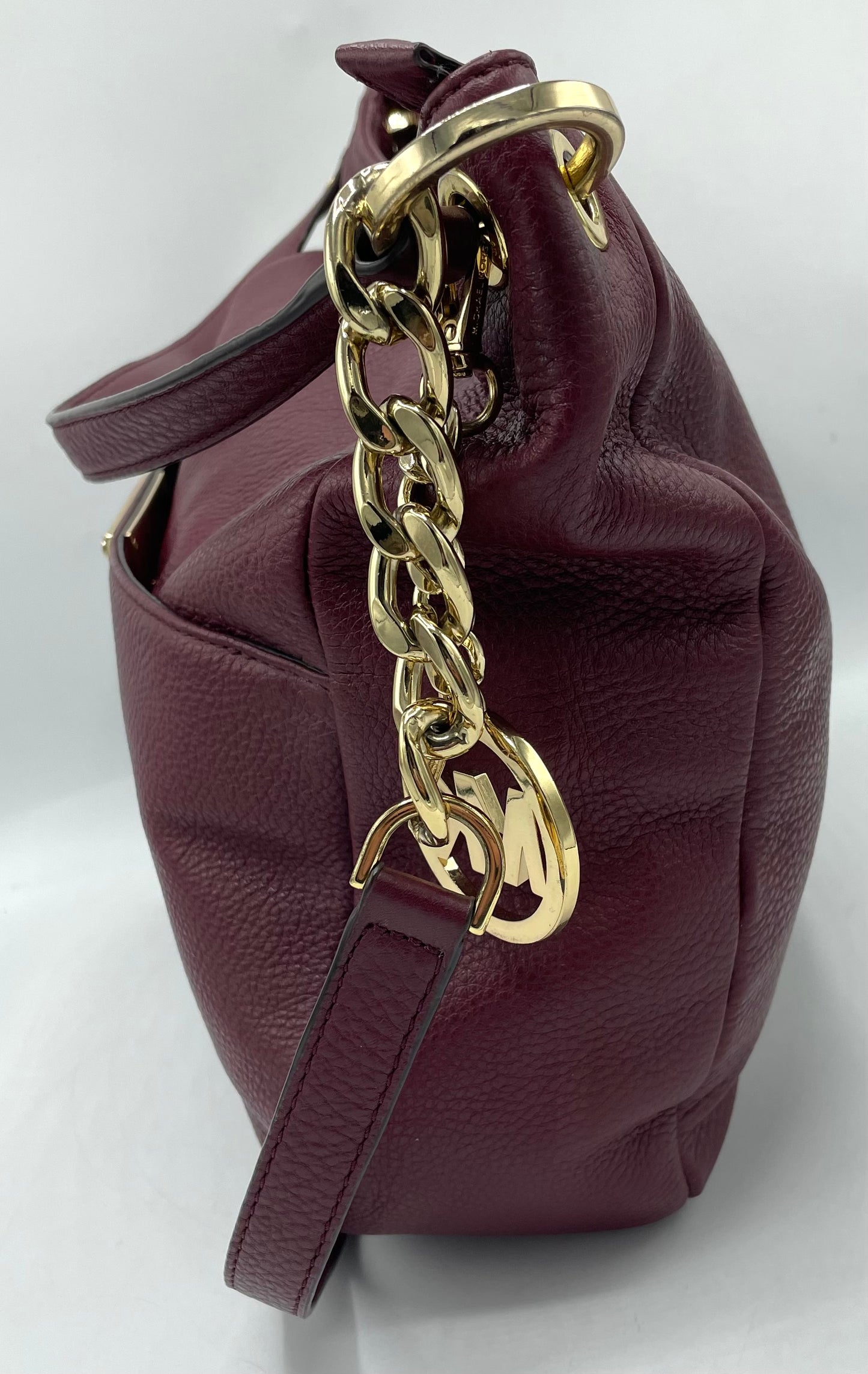 Michael Kors Pebbled Leather Chain Shoulder Bag