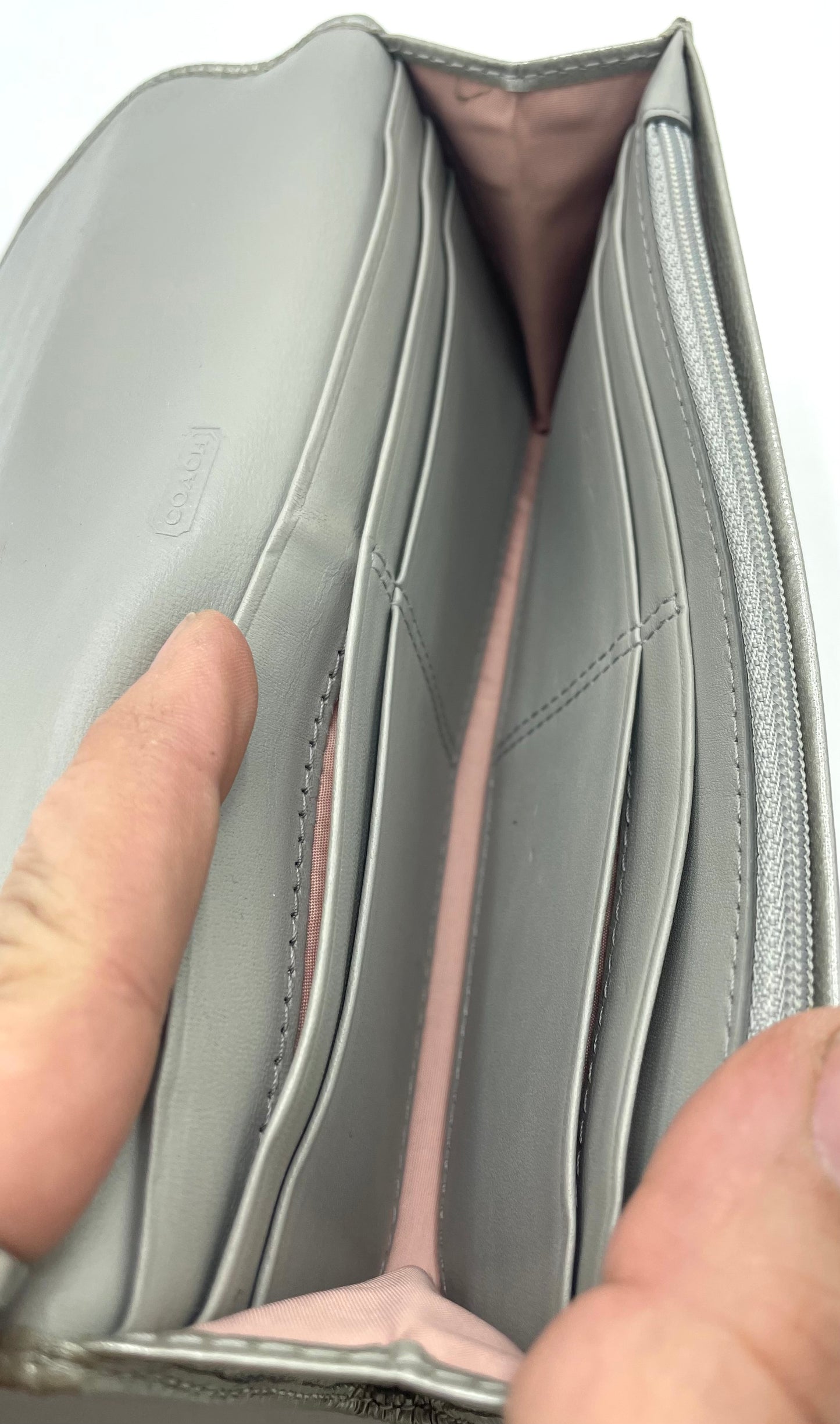 Coach Kristin Ikat Signature Flap Wallet