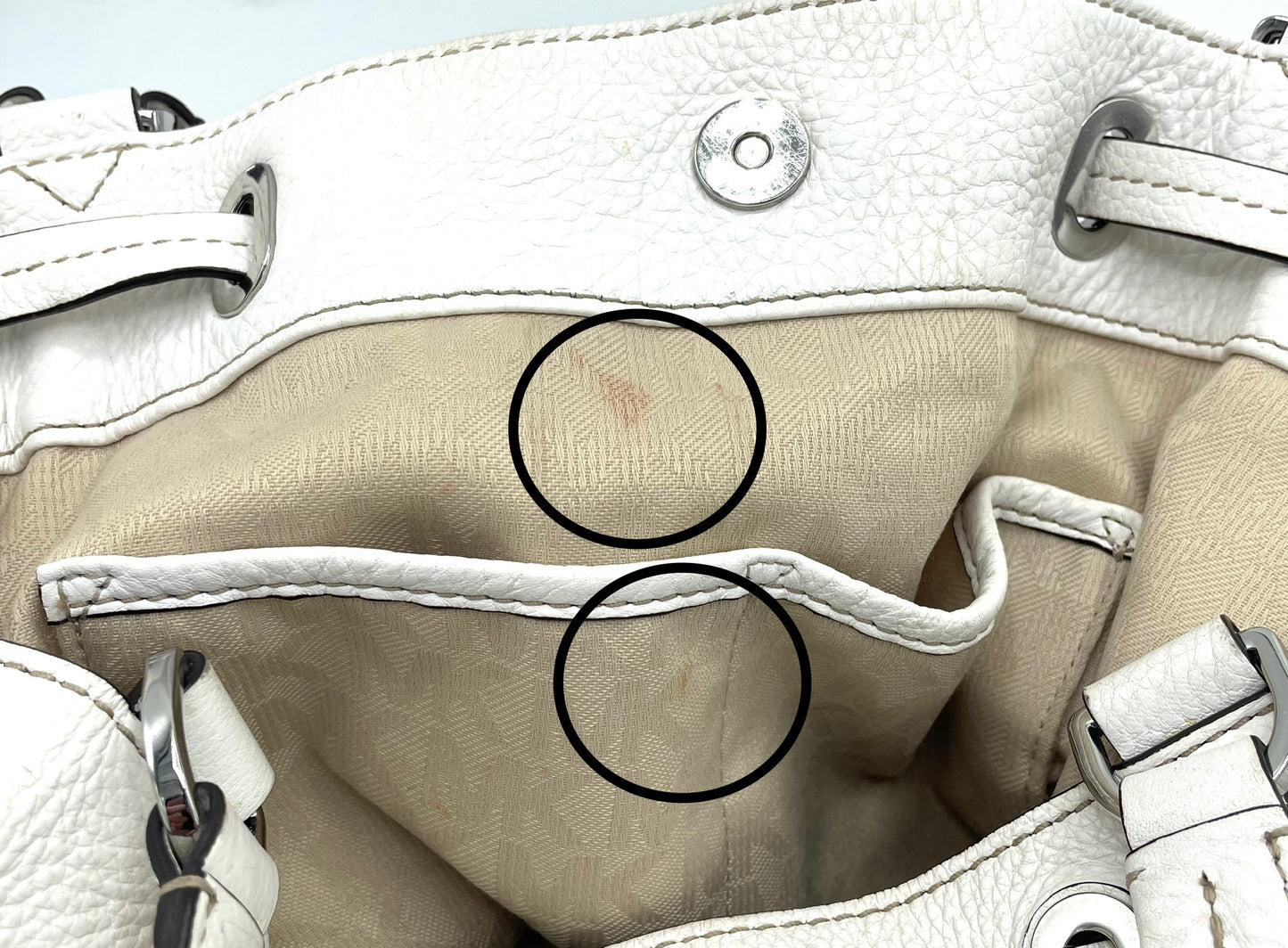 Michael Kors Marina Large Canvas Drawstring Tote
