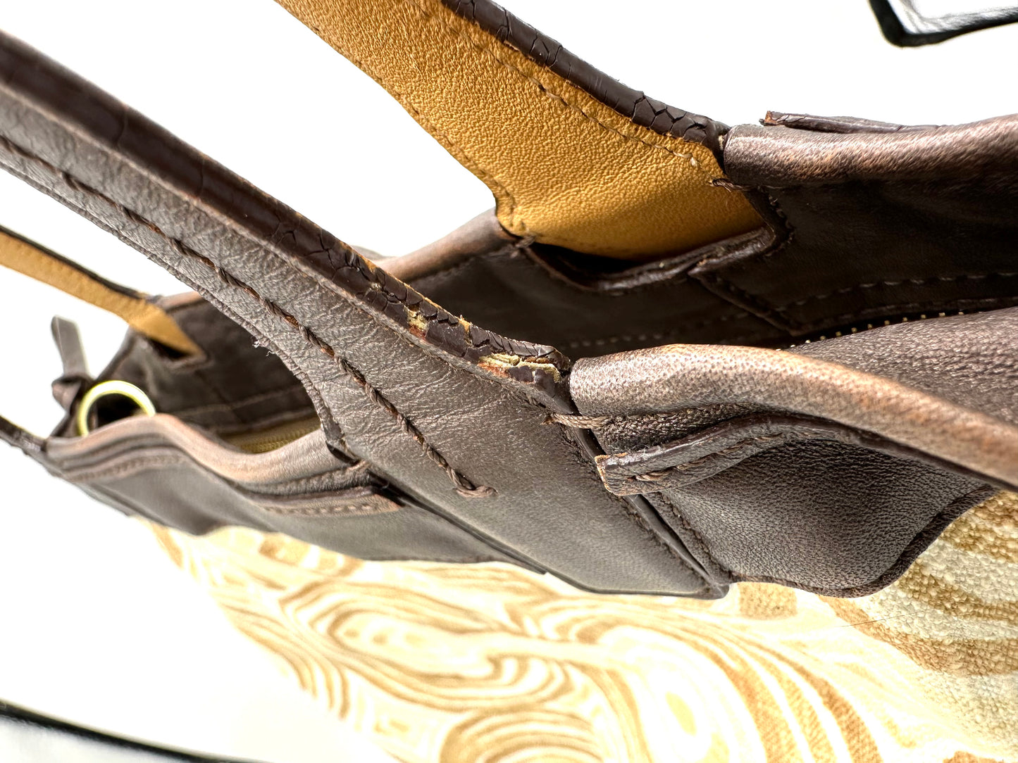 Coach Audrey Op Art Swirl Leigh Slim Tote – Brown & Beige Signature Canvas with Bronze Leather Trim * Clearance Rack*