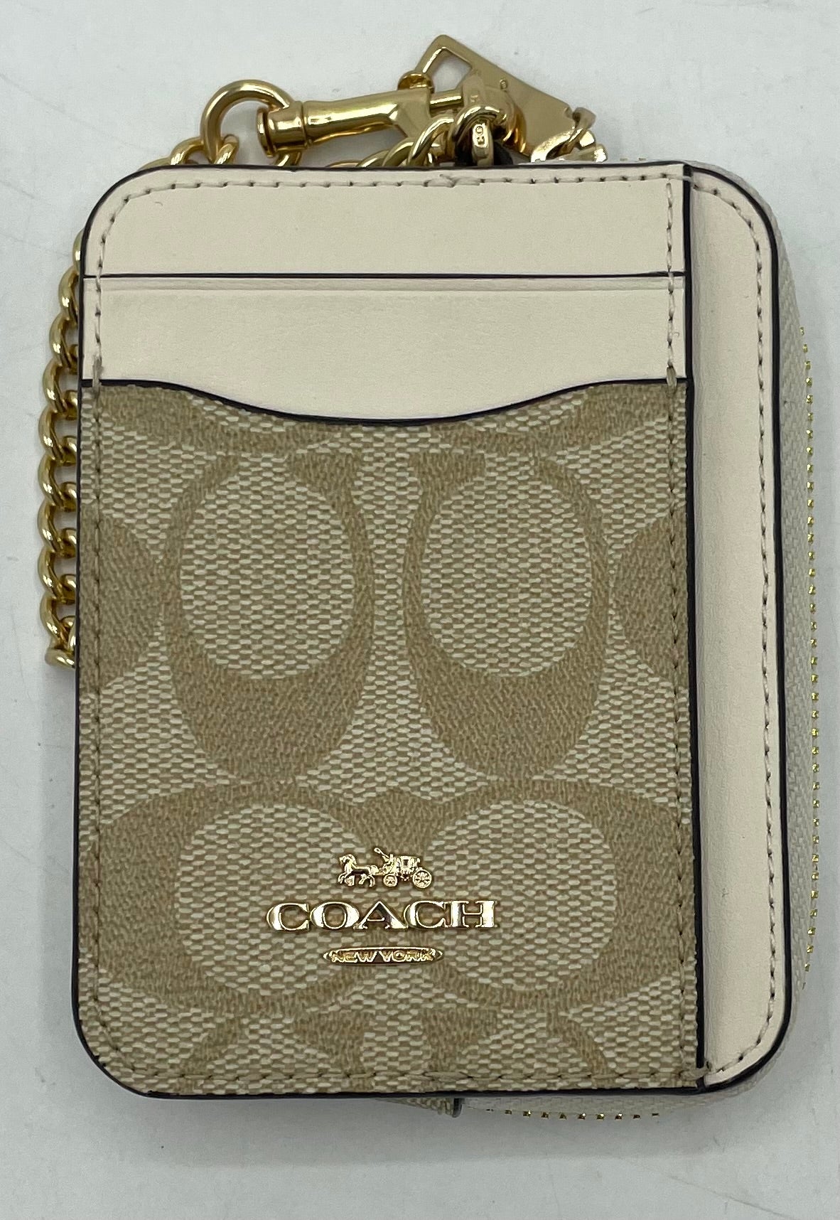 Coach Zip Card Case - Signature Print