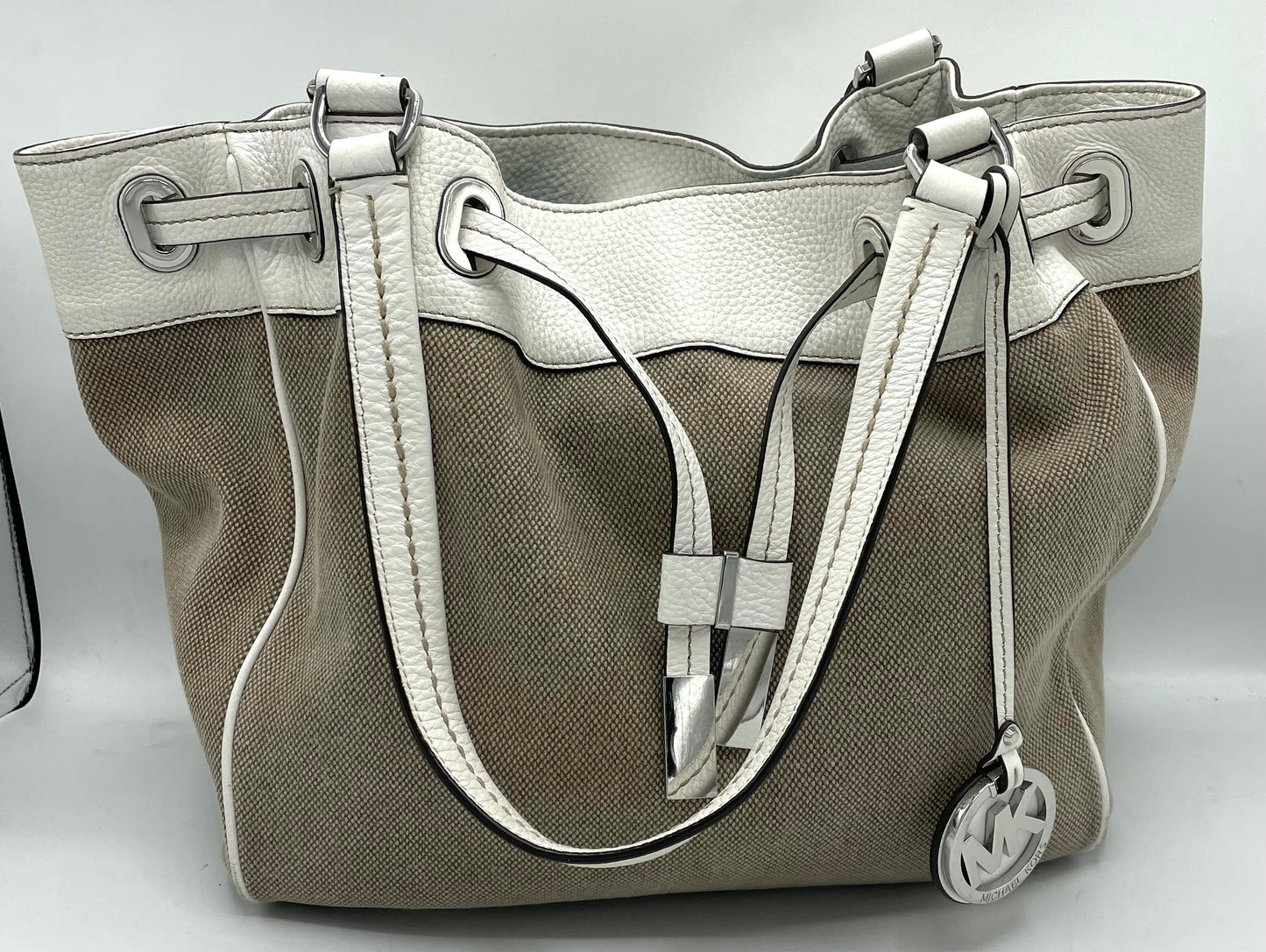 Michael Kors Marina Large Canvas Drawstring Tote