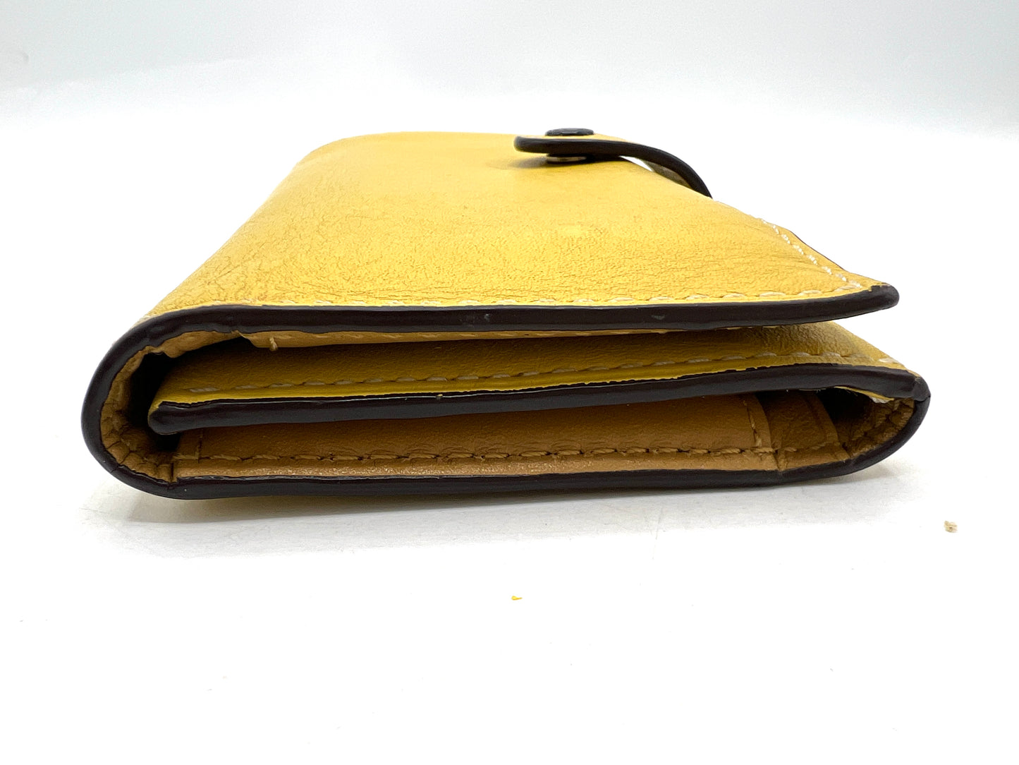 Coach Slim Trifold Wallet – Sunflower Yellow