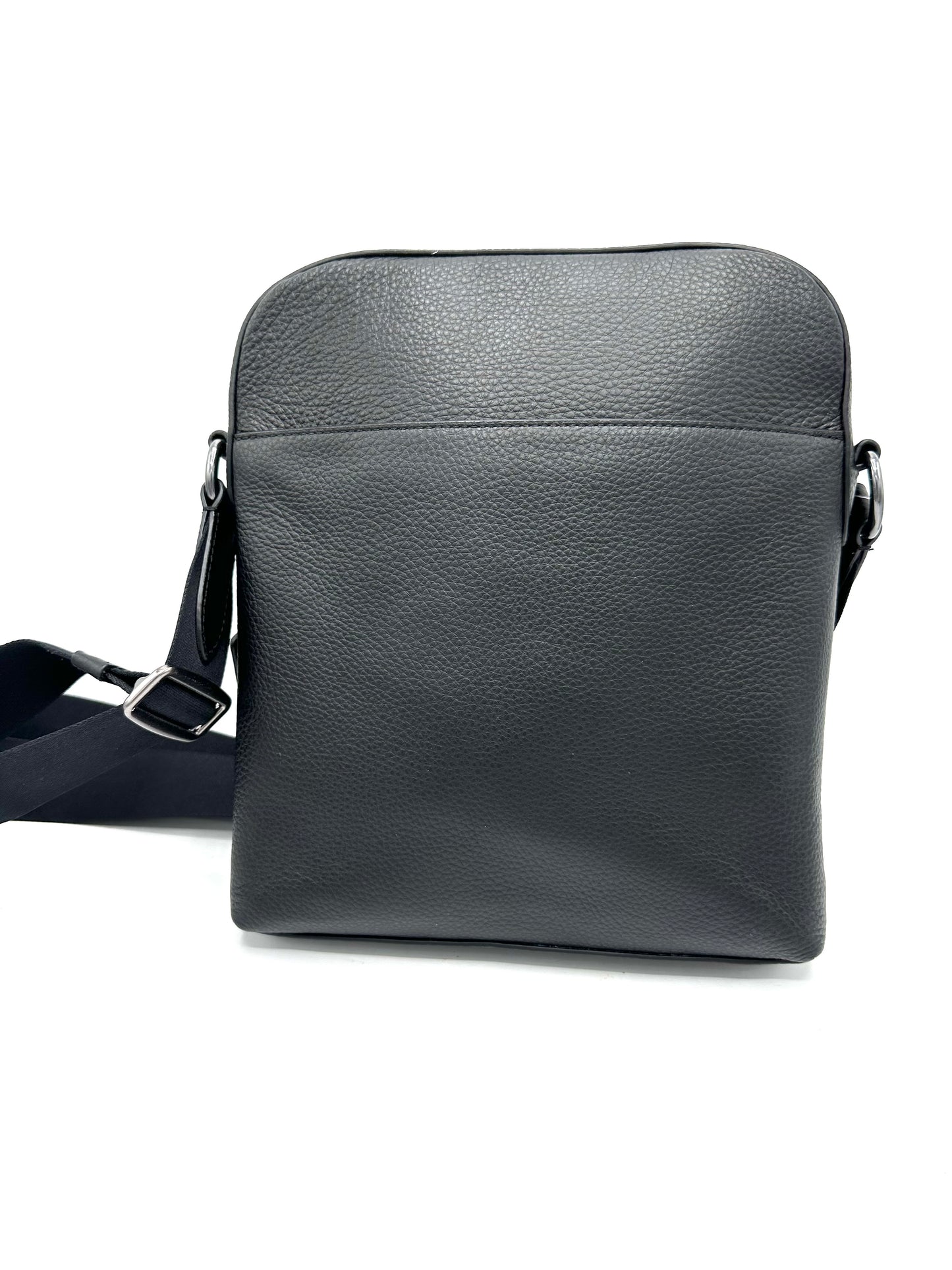 Coach Houston Flight Crossbody – Black Pebbled Leather