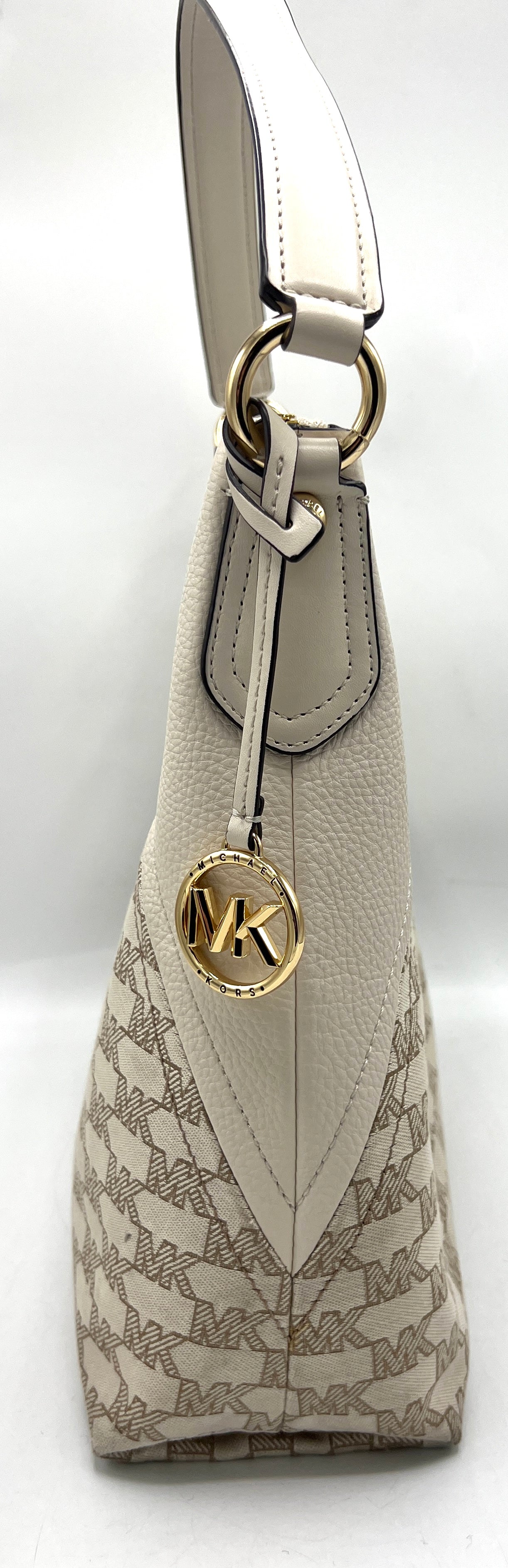 Michael Kors Aria Large Signature Logo Jacquard Shoulder Bag *Clearance Rack*