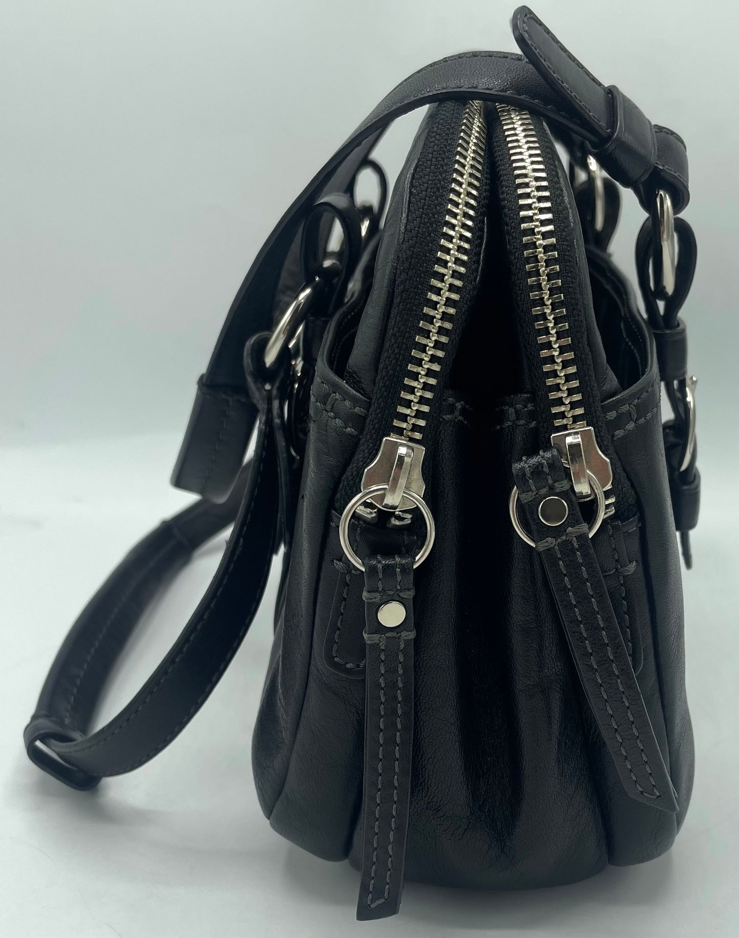 Coach Bonnie Black Leather Soho Satchel