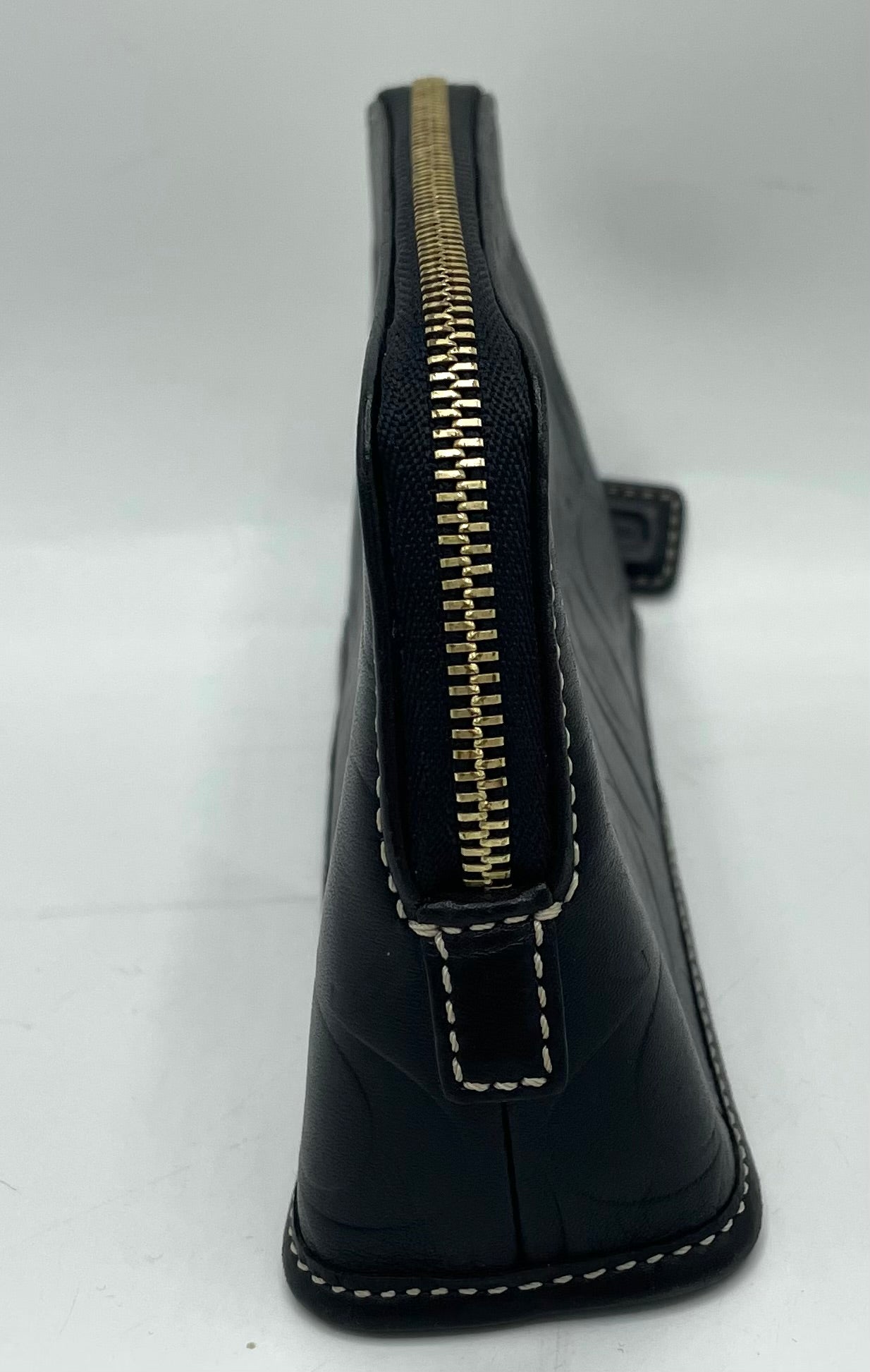 Coach Leather Monogram Cosmetic Case