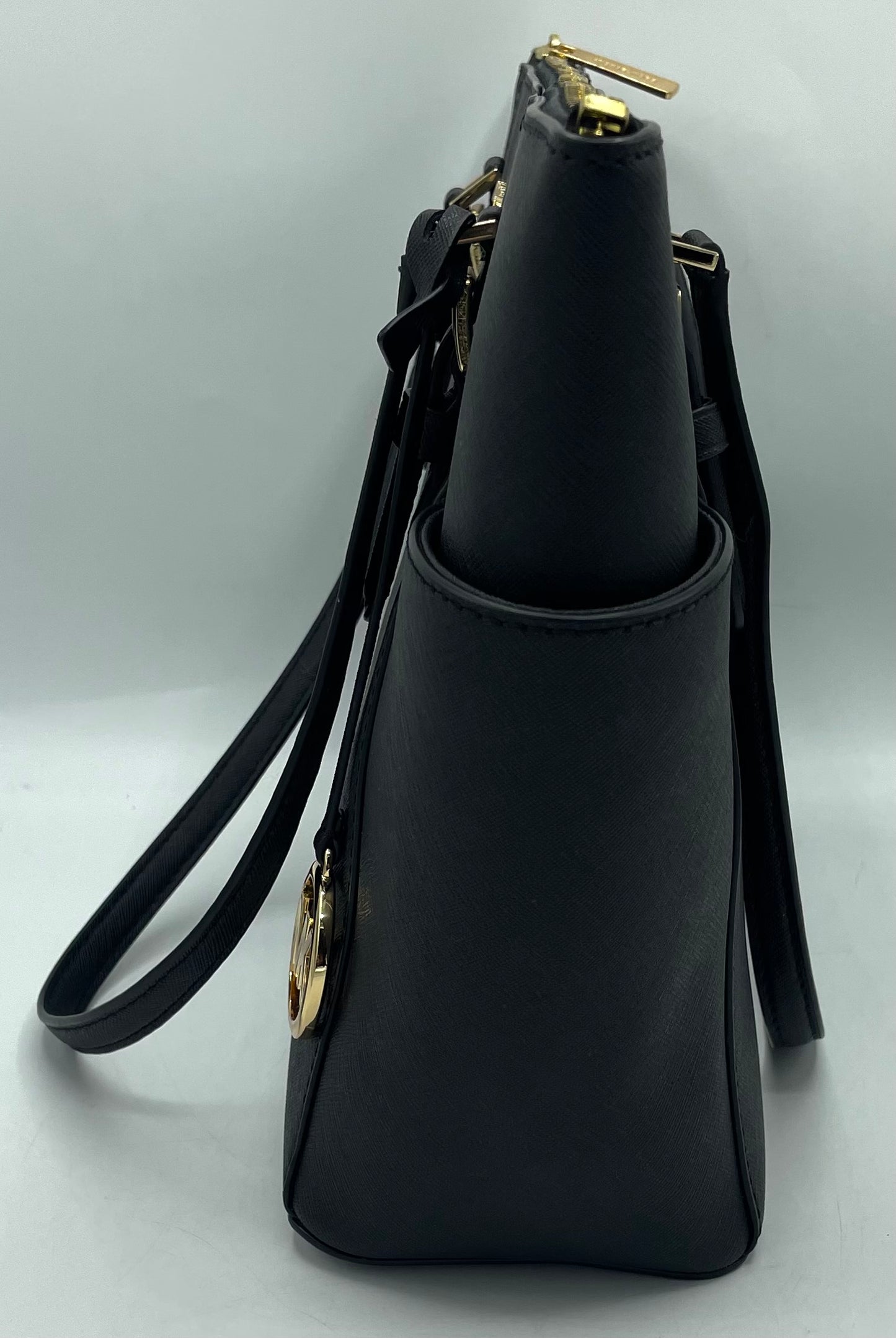 Michael Kors Charlotte Large Saffiano Leather Top-zip Tote